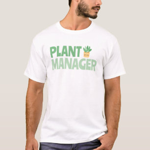 Moderne aangepaste grappige tuinieren tekst groen t-shirt