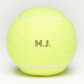 Moderne aangepaste Initialen Tennis Balls Tennisballen (Voorkant)