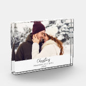 Moderne aangepaste kerstfoto fotoblokken (Links)