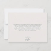 Moderne aangepaste kleine bedrijven Abstract Sage  Bedankkaart (Achterkant)