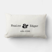 Moderne aangepaste koppelnaam met ampersand kussen (Voorkant)