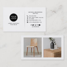 Moderne aangepaste Logo, 2 productfoto's en social