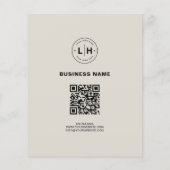Moderne aangepaste Logo foto QR Business Flyer (Achterkant)