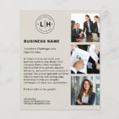 Moderne aangepaste Logo foto QR Business Flyer (Voorkant)