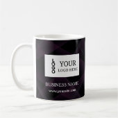 Moderne aangepaste logo koffiemok (Links)