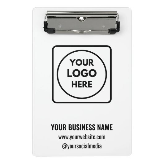 Moderne aangepaste logo mini klembord (Voorkant)