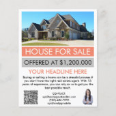 Moderne aangepaste makelaar in onroerend goed flyer (Voorkant)