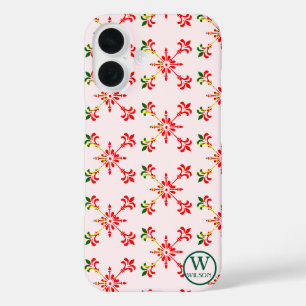 Moderne aangepaste monogram naam Portugal Traditie iPhone 16 Hoesje