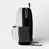 Moderne aangepaste naam biljartbal bedrukte rugzak (Rechts)