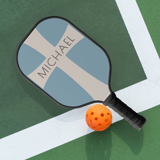 Moderne aangepaste naam Christelijk kruis mannelij Pickleball Paddle