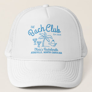 Moderne Aangepaste Naam Eiland Datum Bachelorette Trucker Pet