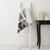 Moderne aangepaste naam foto-Collage Sherpa Deken (In situ)