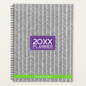 Moderne aangepaste naam | Gepersonaliseerde reis Planner (Voorkant)