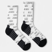 Moderne aangepaste naam Pattern Black and White So Sokken (Rechts)