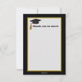 Moderne aangepaste naam trendy afstudeerdop Kaart (Achterkant)