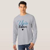Moderne aangepaste oom naam - speciaal gepersonali t-shirt (Voorkant volledig)