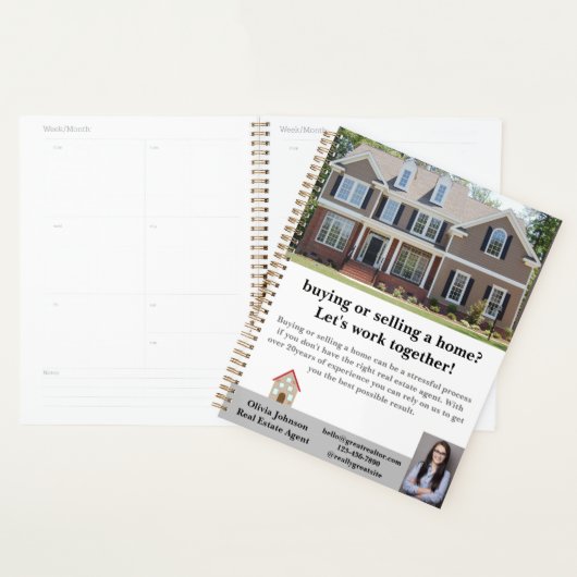 Moderne aangepaste planner voor Estate Agent (Display)