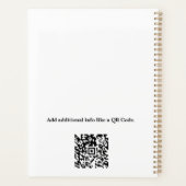 Moderne aangepaste planner voor Estate Agent (Achterkant)