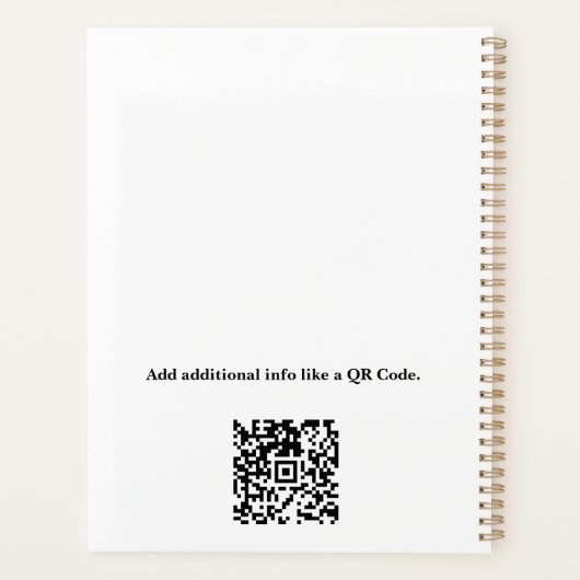 Moderne aangepaste planner voor Estate Agent (Achterkant)