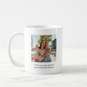 Moderne aangepaste prijsopgave foto koffiemok (Links)