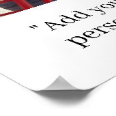 Moderne aangepaste prijsopgave foto poster (Hoek)