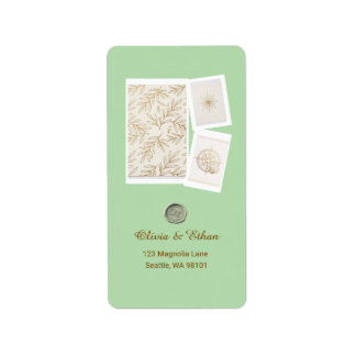Moderne aangepaste retouradreslabels etiket