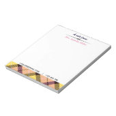Moderne aangepaste scriptnaam E-mail Tel Pset Tart Notitieblok (Gedraaid)