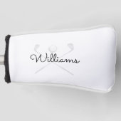 Moderne aangepaste scriptnaam Golfclubs Golfheadcover (Voorkant)