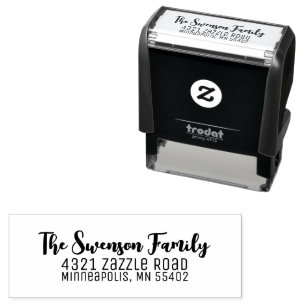 Moderne Aangepaste Self Inking Retour Adres Stamp Zelfinktende Stempel