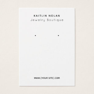 Moderne aangepaste tekst met weergavekaarten visitekaartje