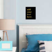 Moderne aangepaste tekst zwart folie afdrukken (Insitu (Slaapkamer))