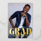 Moderne aankondiging & afstudeerfeest uitnodiging (Voorkant)