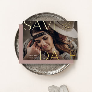 Moderne aankondiging   Horizontale foto Save The D