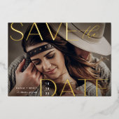 Moderne aankondiging | Horizontale foto Save The D (Voorkant)