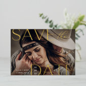 Moderne aankondiging | Horizontale foto Save The D (Staand Voorkant)