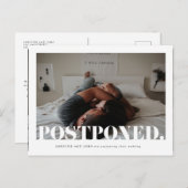 Moderne Aankondiging Uitstel Trouwdatum (Voorkant / Achterkant)