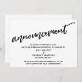 Moderne Aankondiging van Afgelaste Huwelijk in Han (Voorkant / Achterkant)