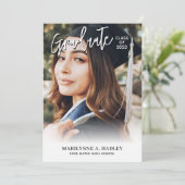 Moderne aankondiging van Afstuderen foto's (Staand voorkant)