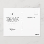 Moderne Aankondiging van de Geboorte van de Minima Briefkaart (Achterkant)