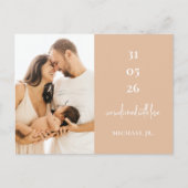 Moderne Aankondiging van de Geboorte van de Minima Briefkaart (Voorkant)