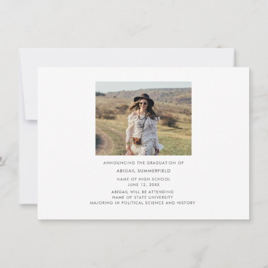 Moderne aankondiging van eindexamen 2025 met 2 fot (Achterkant)