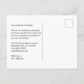 Moderne Aankondiging van Verhuizing Turquoise (Achterkant)