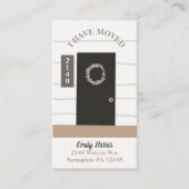 Moderne aankondiging van verplaatsing van deuren (Voorkant)