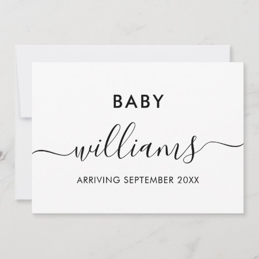 Moderne aankondiging zwangerschap (Voorkant)