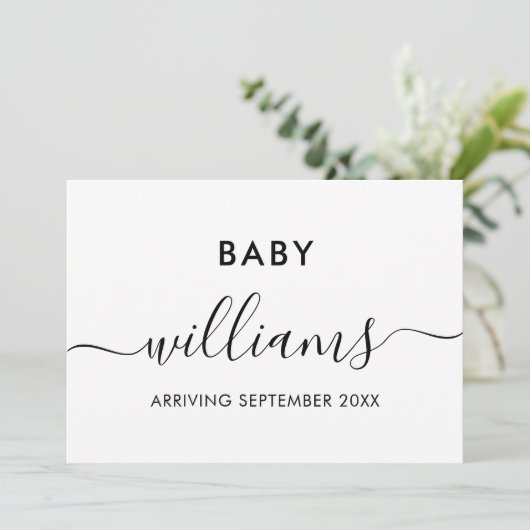 Moderne aankondiging zwangerschap (Staand voorkant)