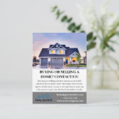 Moderne aannemer listing aangepaste briefkaart (Staand voorkant)