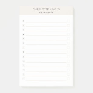 Moderne, aanpasbare beige whitepapers post-it® notes