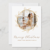 Moderne aanpasbare foto kerstkaart