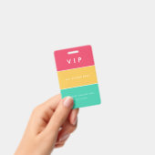 Moderne aanpasbare VIP All access pass Badge (Handheld)