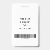 Moderne aanpasbare VIP-all-accesspas Badge (Achterkant)